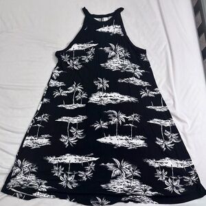 Old Navy, L, black and white, floral dress